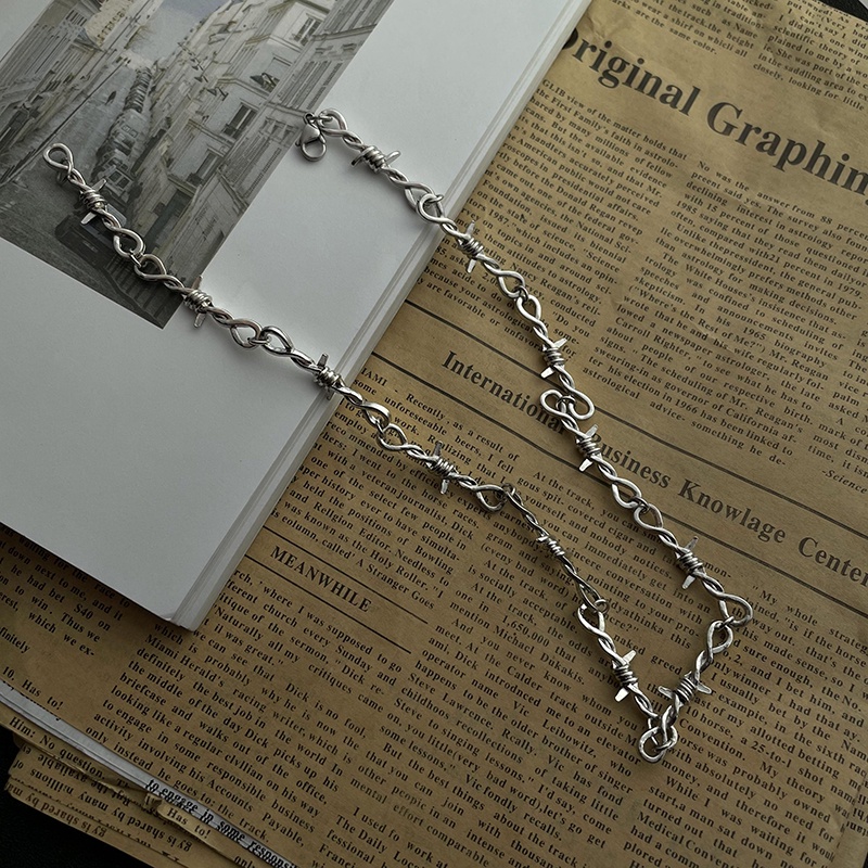 Vòng cổ Gai Phong Cách Hip Hop Đơn Giản Cho Nam Và Nữ