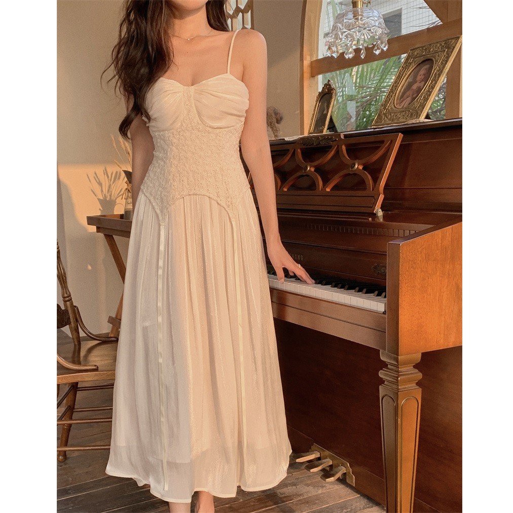 Đâm hai dây dáng xòe midi Emilyshop