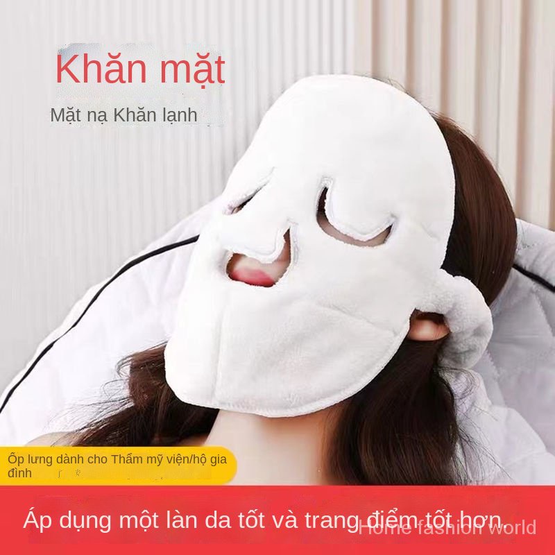 Khăn mặt xông hơi hỗ trợ dưỡng ẩm và cấp nước cho gương mặt
