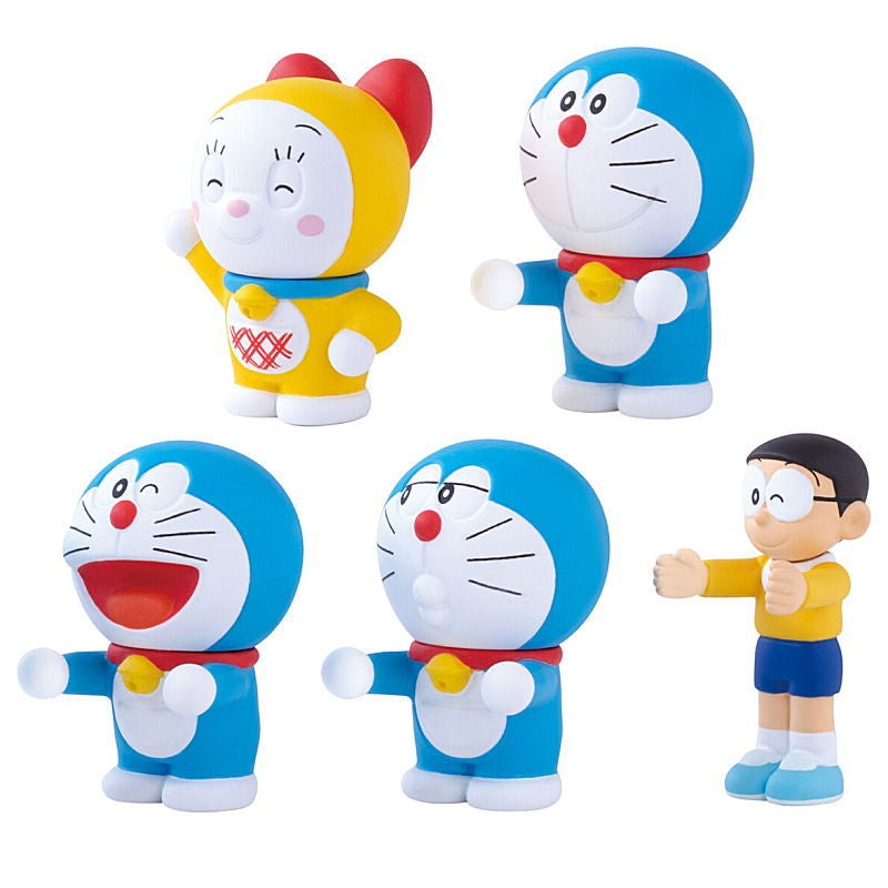 ĐỒ CHƠI GACHA MÔ HÌNH DORAEMON ĐỨNG ÔM HIMECHAN