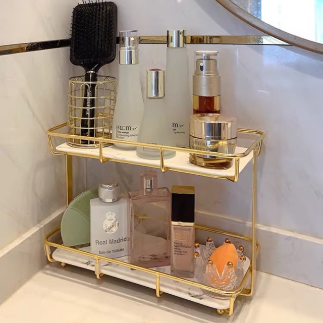Giá để đồ trang điểm , mỹ phẩm 2 tầng