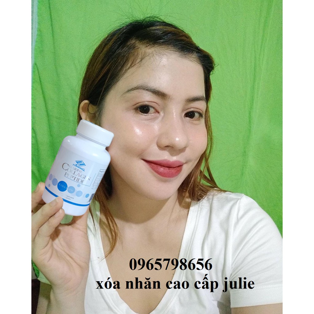 Viên Uống Xóa Nám Trắng Da NuHealth Của Mỹ Marine Collagen Peptide 100 viên