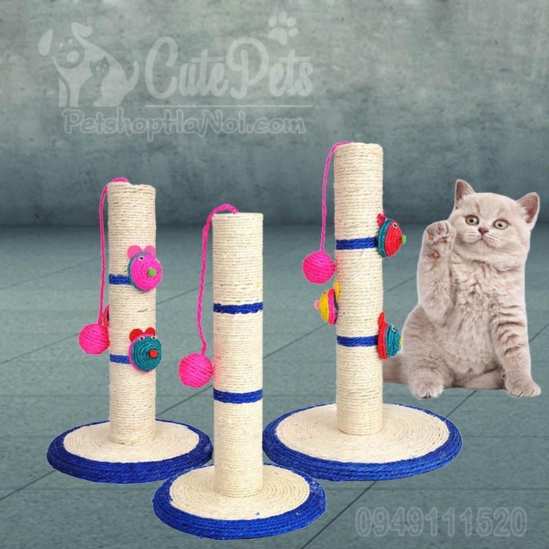 Trụ cào móng cho mèo quấn dây thừng - CutePets