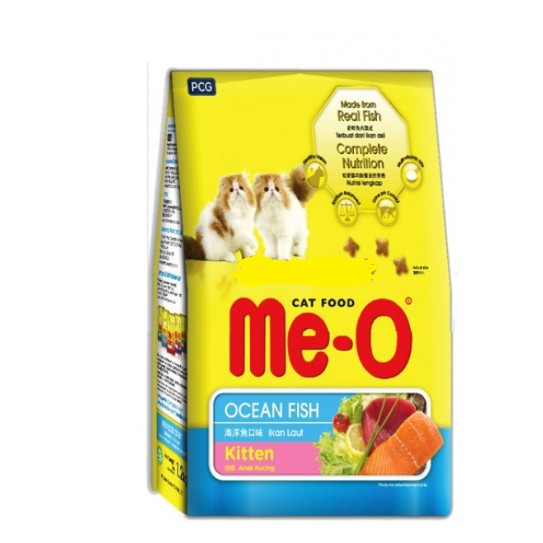 Thức ăn hạt khô cho mèo con Me-o Kitten Ocean Fish Vị cá biển 400g