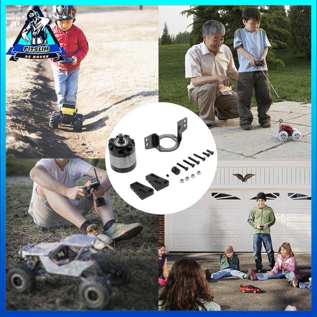Hộp số tỷ lệ bánh răng 1: 5 làm từ kim loại với hộp truyền động lắp cho bánh xích RC 1/10 Fitslim