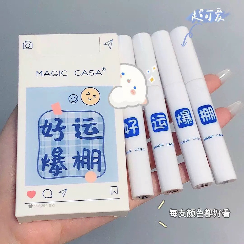 Set 4 Son Kem Lì Magic Casa Hán Tự