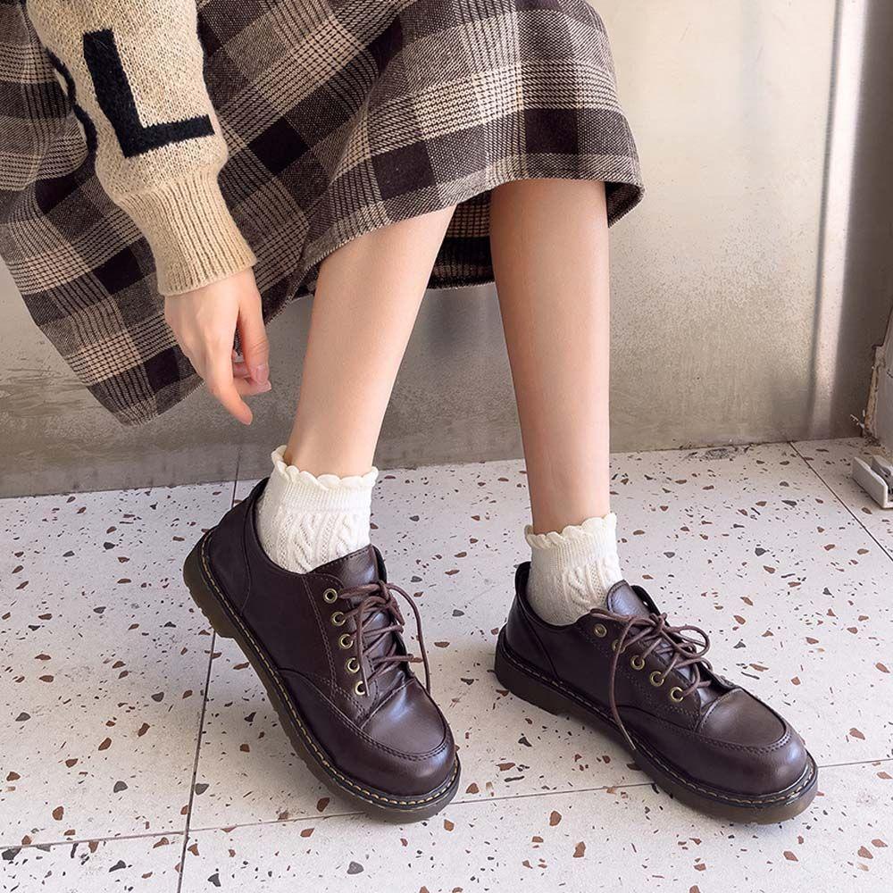 Vớ Cotton Cổ Thấp Họa Tiết Dễ Thương Nhiều Màu Phong Cách Hàn Quốc Thời Trang Cho Nữ