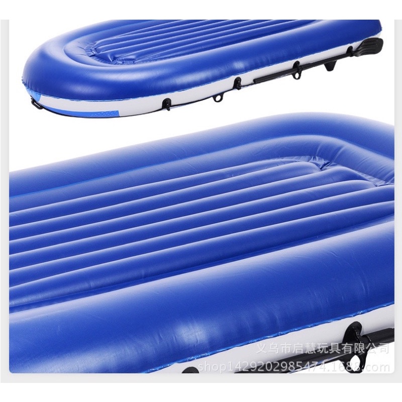 Thuyền Hơi Du Lịch, Xuồng Phao Chính Hãng Intime 400 Có Mái Chèo 4-5 người (TẶNG BƠM)