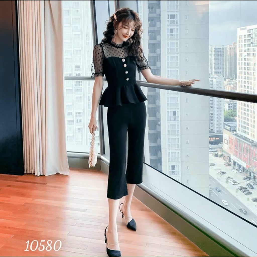 Sét bộ dài umi phối lưới xinh lung linh l TH22 (SHOP ĐẦM CAO CẤP ST