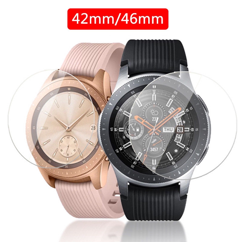 Set 2 Kính Cường Lực Bảo Vệ Màn Hình Đồng Hồ Samsung Galaxy Watch 46mm 42mm Gear S3 Frontier S3