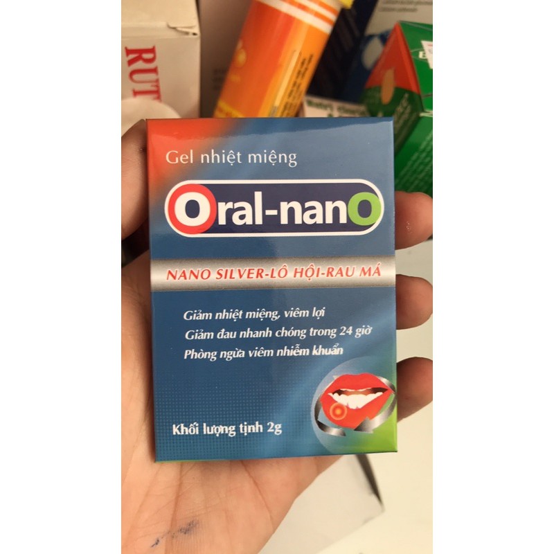 Gel nhiệt miệng Oral-nano gói 2g