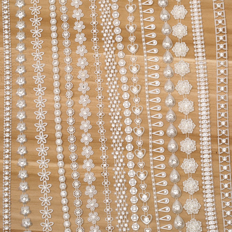 Màu Be Trang sức váy cưới ren với kim cương giả, phù hợp trang trí váy cưới - ATHER