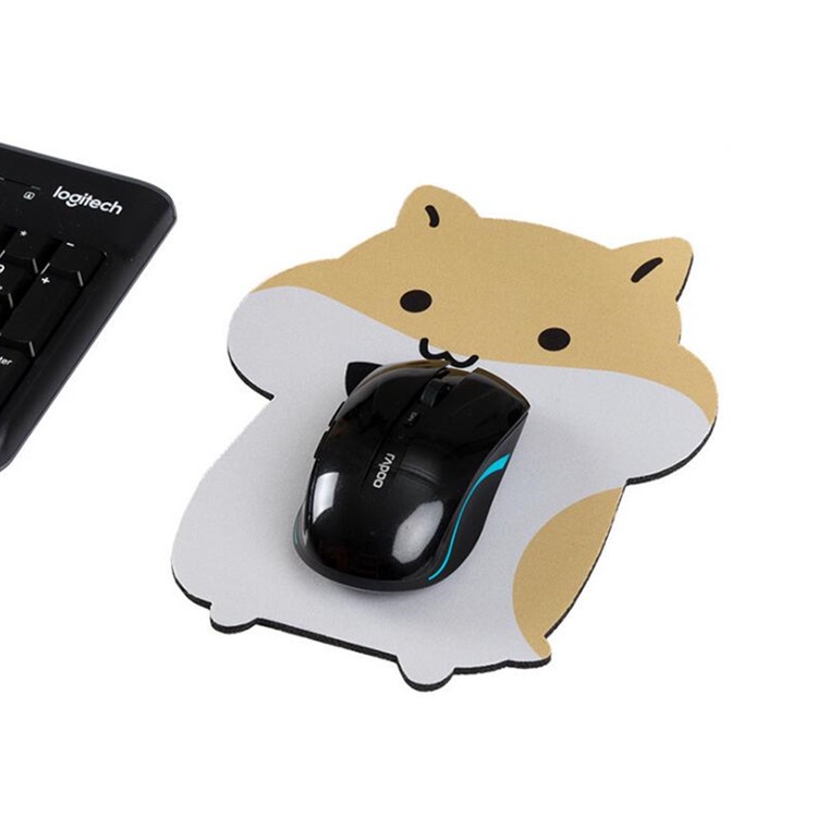 CHUYI Tấm Lót Chuột Cao Su Chống Trượt In Hình Chuột Hamster Dễ Thương