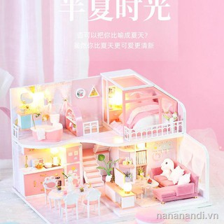 Mô Hình Ngôi Nhà Thủ Công Dễ Thương Sáng Tạo Cho Bé Gái