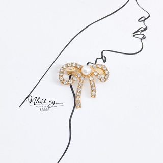 Cài Áo Nơ Nhỏ MAIHOUSE  Đính Đá Thời Trang - AB003