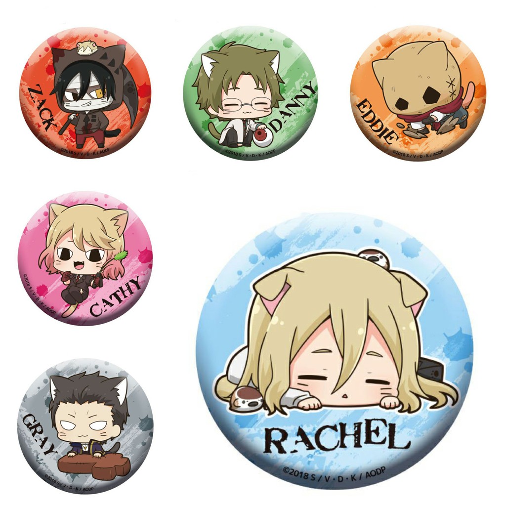 Huy hiệu cài áo IN HÌNH Angels of death Thiên sứ sát nhân anime chibi dễ thương tiện lợi