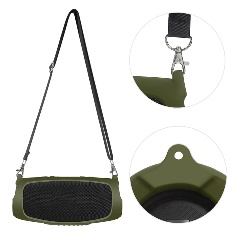 1 Vỏ Silicon Bảo Vệ Có Dây Đeo Cho Tai Nghe JBL Charge 5 Sp