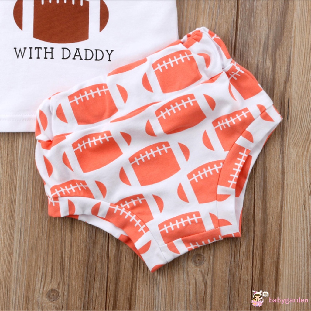 Set áo thun ngắn tay in chữ + quần short kèm băng đô thắt nơ cho bé gái