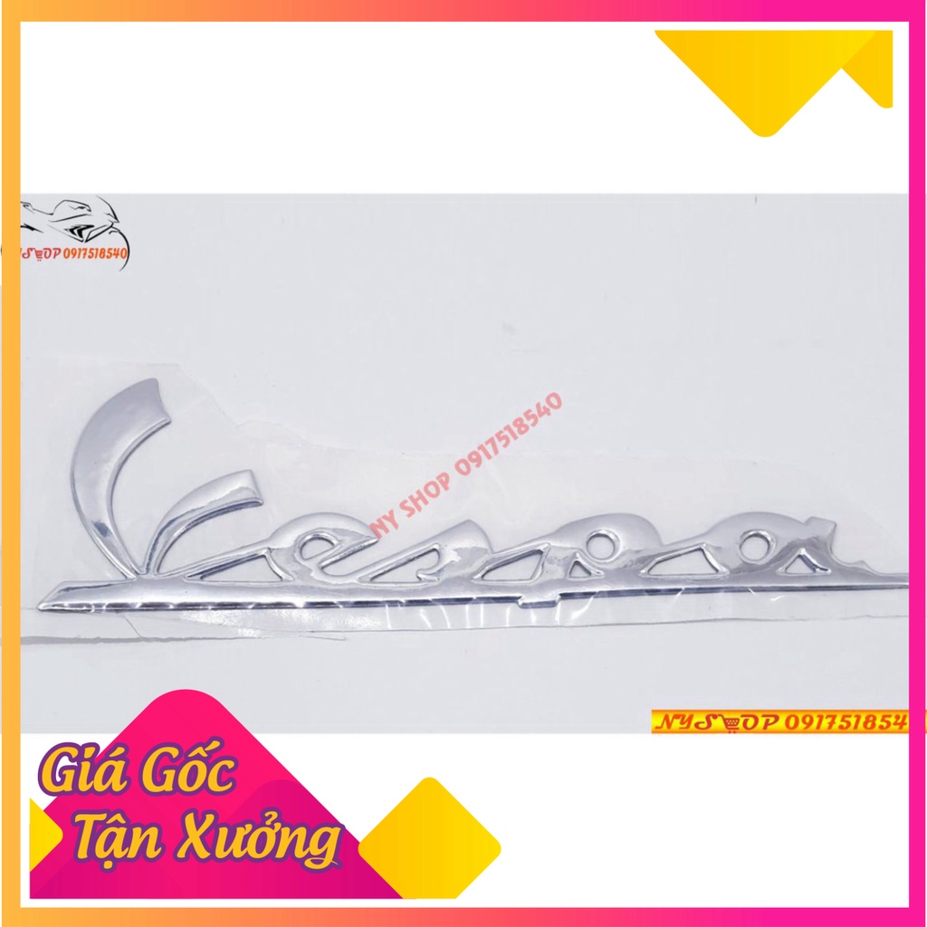 Bộ 3 tem logo nổi cho Vespa LX 150 / 125  (Ảnh Sp thật)