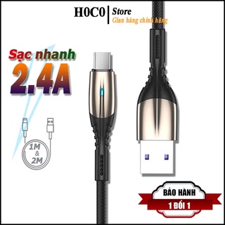 Cáp sạc nhanh samsung micro usb bọc dù cao cấp đèn led thông báo