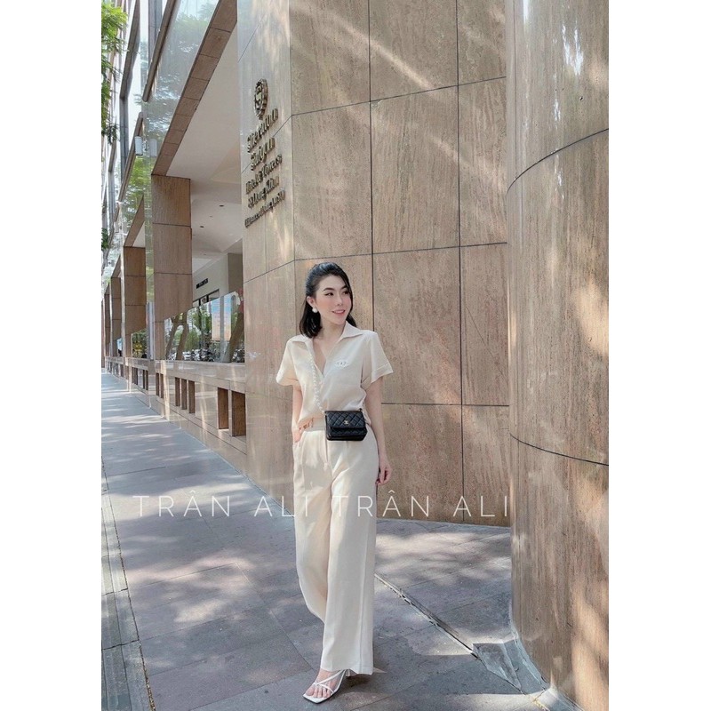 SNU150 - SET BỘ NỮ CỔ BẺ QUẦN DÀI CẠP CAO | BigBuy360 - bigbuy360.vn