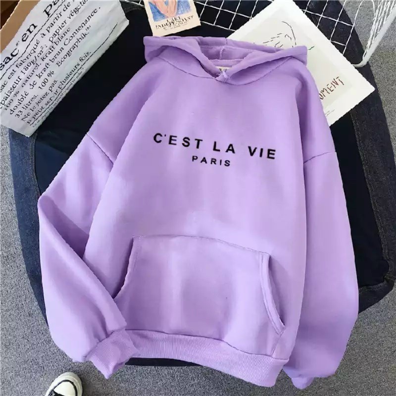 ÁO KHOÁC HOODIE PHOM NAM NỮ IN CHỮ CATS LA VIE CỰC ĐẸP NHIỀU MÀU