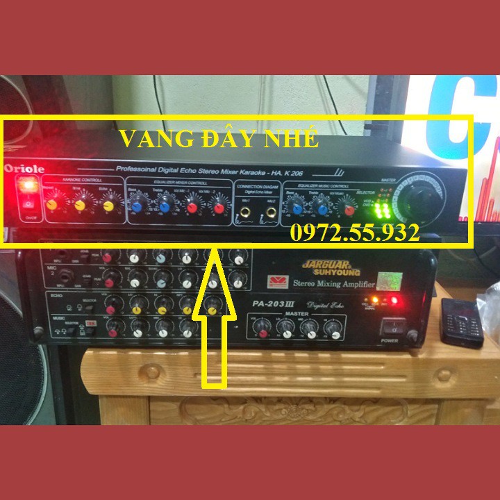 Vang hát karaoke rễ ràng sử dụng nhé tạo vang hay