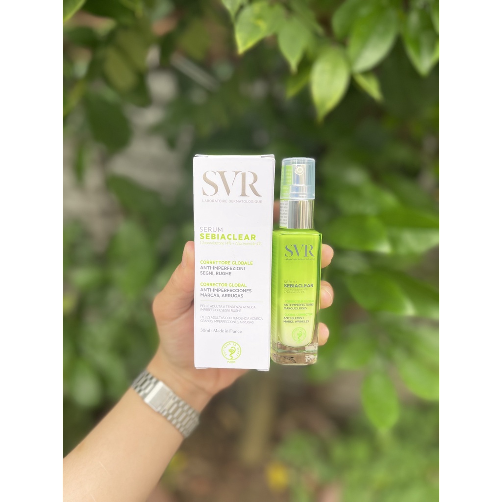 Serum svr Sebiaclear Giảm Mụn, Mờ Thâm, Dưỡng Ẳm  30ml