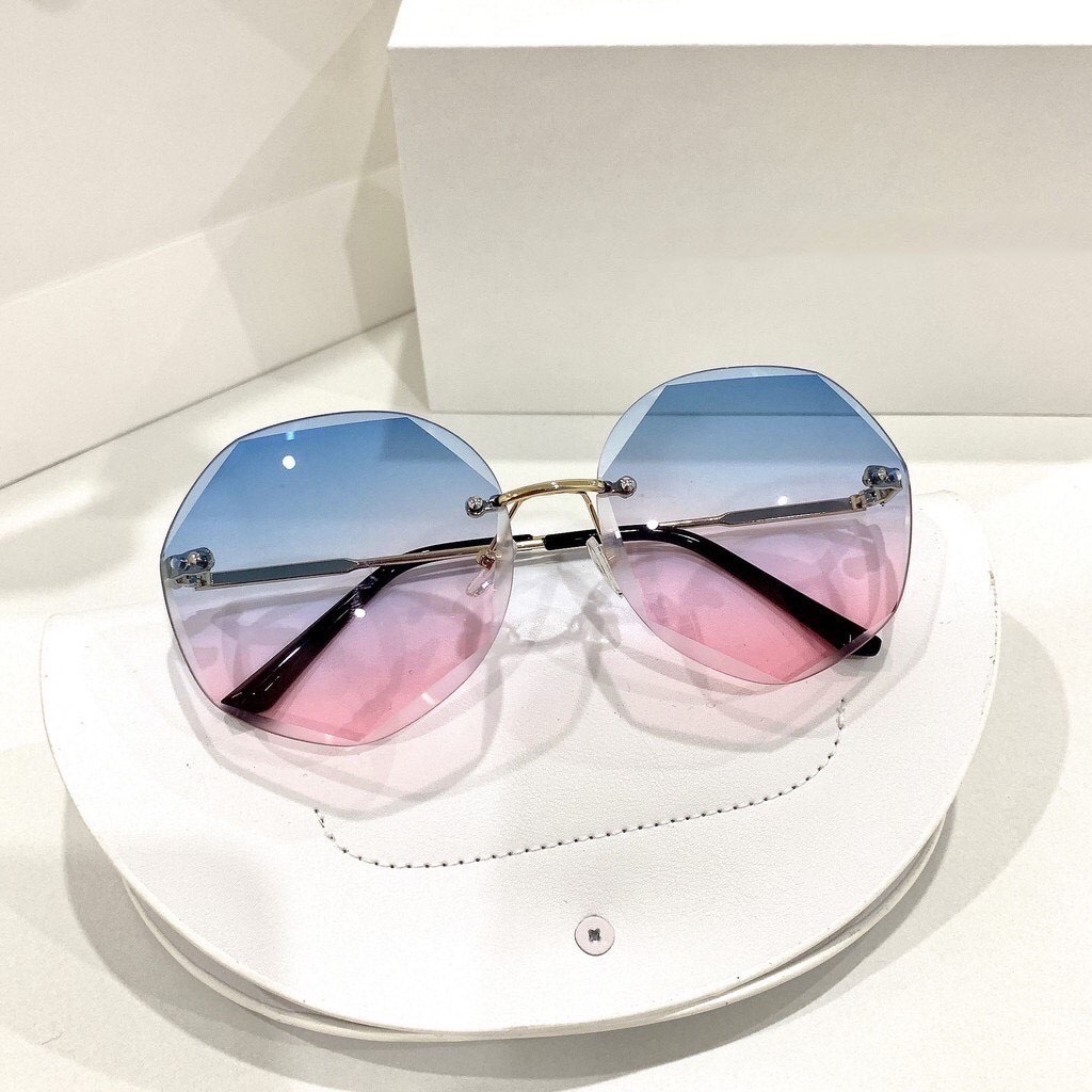 Kính mát nữ Tisselly KK02NU đa giác kiểu dáng thời trang gọng hợp kim