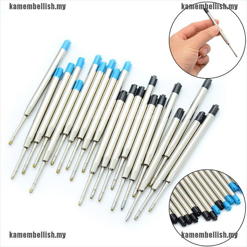 Set 10 ruột bút bi xanh dương ngòi 1.0mm chuyên dụng cao cấp