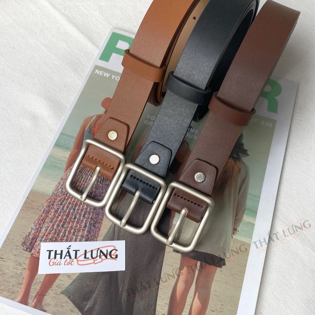 Thắt lưng nam bản nhỏ Ulzzang thời trang Hàn Quốc đi học - đi làm bản 2.8cm TL094  - Thắt Lưng Giá Tốt