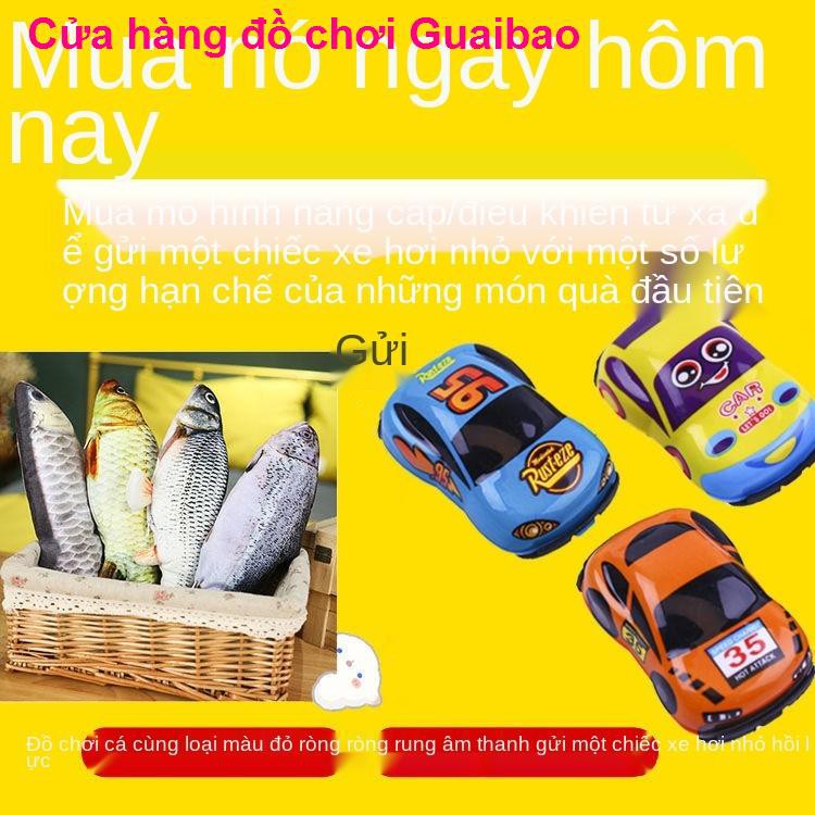 lưới xích đu đồ chơi cá đỏ con sẽ nhảy nói chuyện trai và gái búp bê nhồi bông vỗ