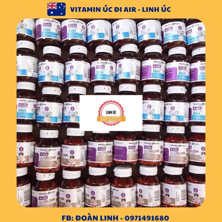 DHA Kids Healthy Care Úc 60 viên, Hàng Chuẩn Úc