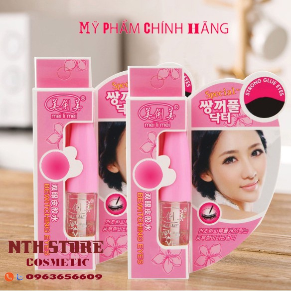 Keo dán mí nắp đen , nắp hồng  trong suốt không sợ lộ siêu dính chính hãng chuyên dùng cho mí mắt