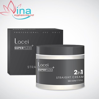 Duỗi phủ mịn phục hồi 2 trong 1 Lacei Superplexx+ Straight Cream 500ml