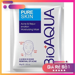 Mặt nạ Bạc Bioaqua Lành mụn đỏ mask Pure Skin