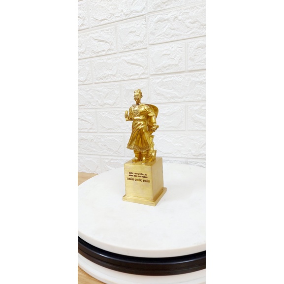 Tượng Đồng Trần Hưng Đạo Cao 19cm Để Bàn Làm Việc