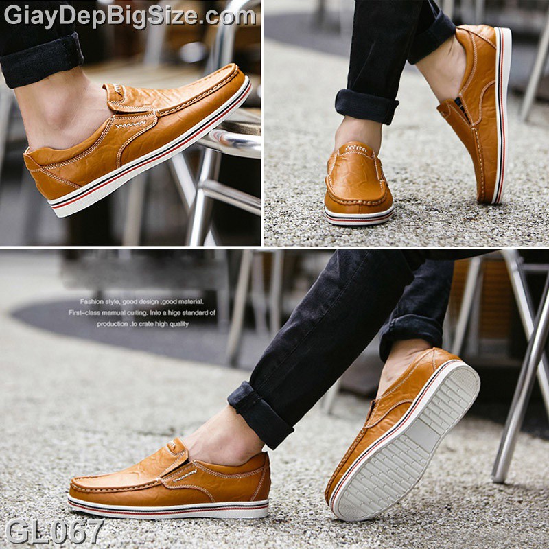 Giày mọi giày lười big size cỡ lớn EU:45-46 cho nam chân to