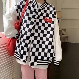 Áo bomber phối caro oder Taobao