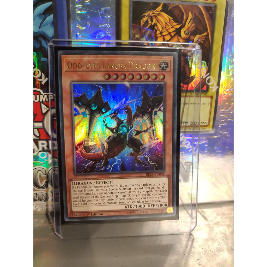 Lá bài thẻ bài Yugioh Odd Eyes Lancer Dragon – Ultra Rare -  Tặng bọc bài nhựa bảo quản