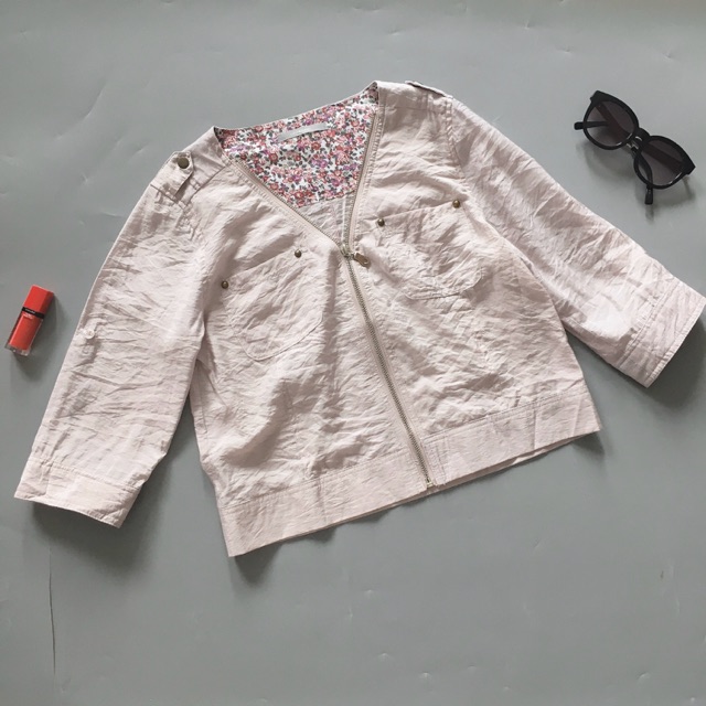 [2 màu]- áo croptop đũi Retro Girl xuất Nhật