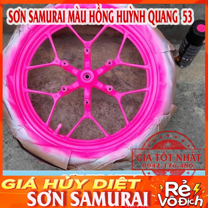 SƠN SAMURAI MÀU HỒNG HUỲNH QUANG - SAMURAI 53 CAO CẤP