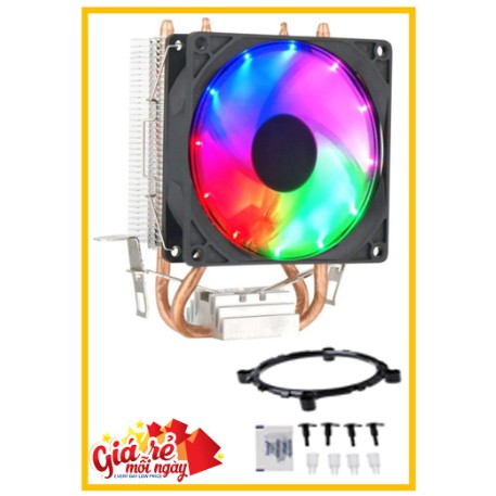 (SALE) Quạt Tản Nhiệt Fan CPU Led RGB socket 775/ 1150/1151/1155/1156/1366