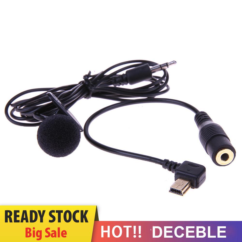 deceble Professional Mini USB External Mic Microphone With Clip for GoPro Hero 3/3+