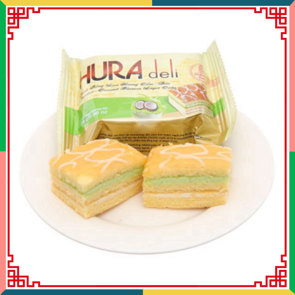 Bánh bông lan Hura Deli 12 gói 336g