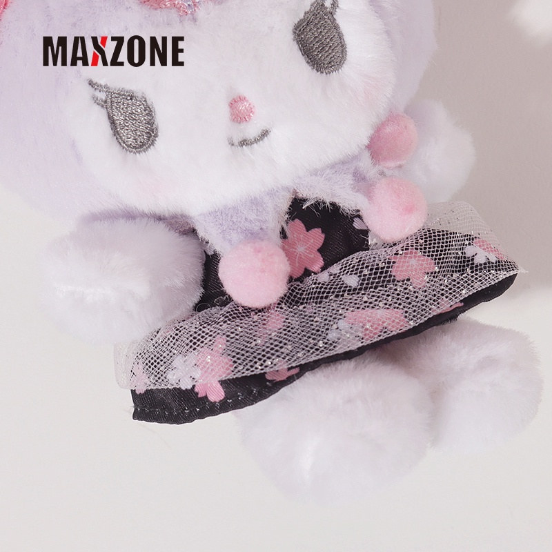 Móc Khóa Hình Búp Bê Nhồi Bông Sanrio Kuromi Cherrys Dễ Thương