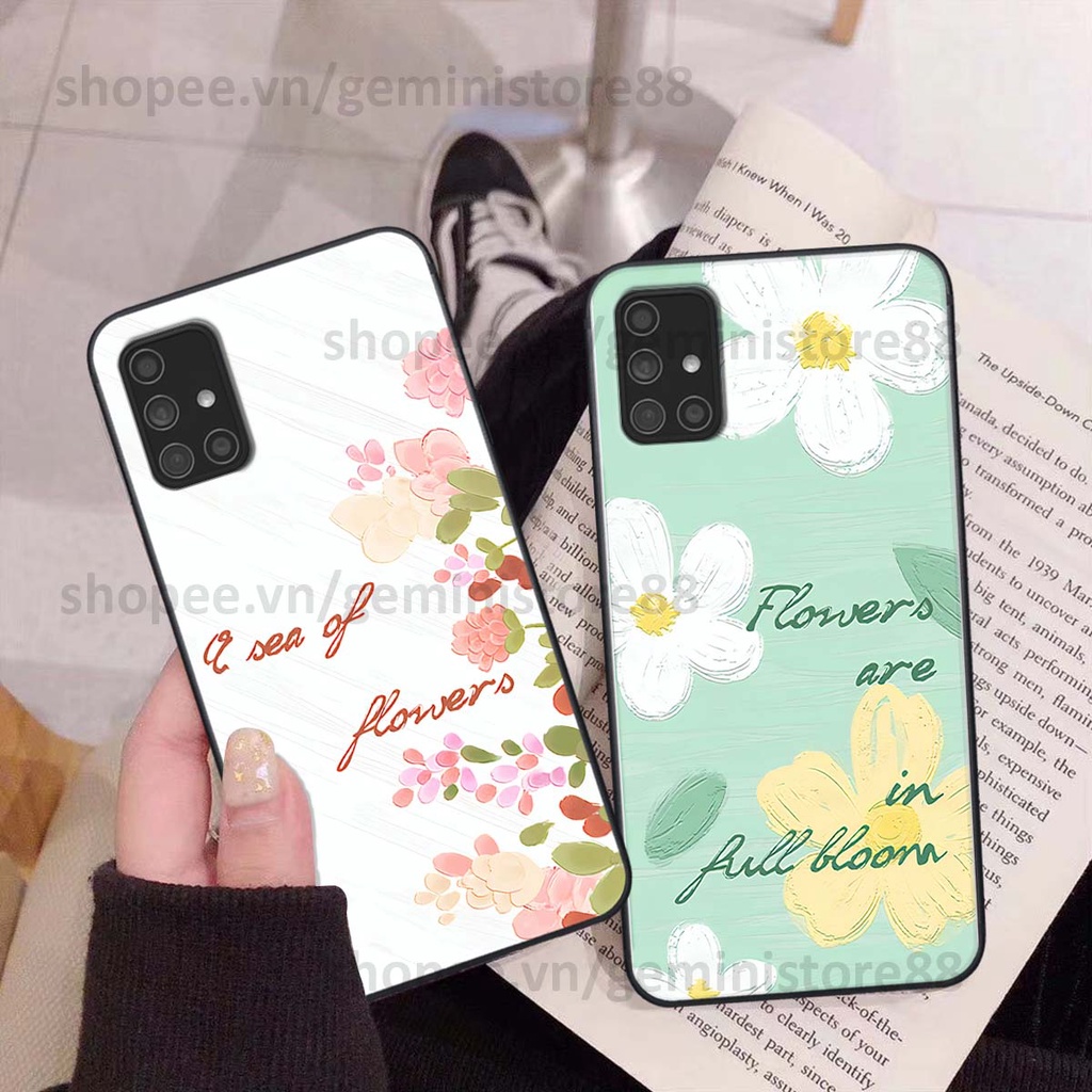 Ốp Samsung M51 in hình hoa lá nhiều màu sắc siêu đẹp, siêu xinh, siêu cá tính