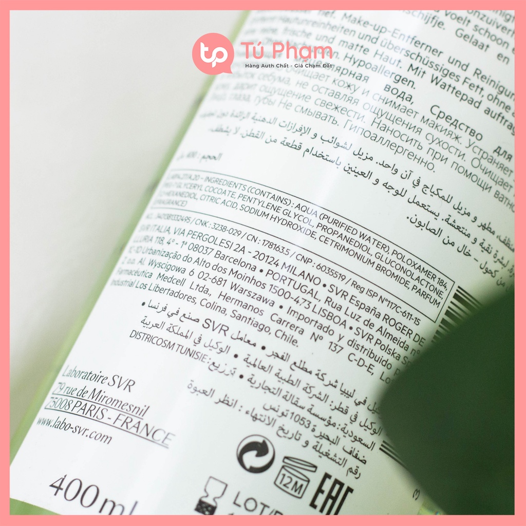 Nước Tẩy Trang SVR Sebiaclear Eau Micellaire 400ml