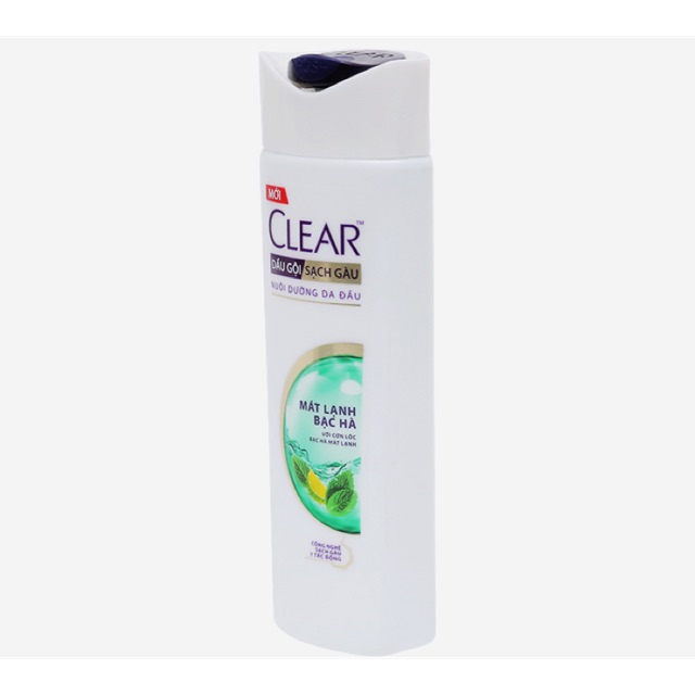 Chai dầu gội CLEAR bạc hà 340ml
