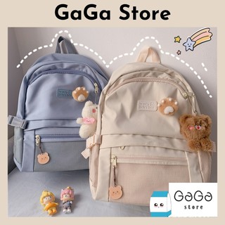 Cặp đi học nữ ullzang hàn quốc, balo màu pastel lưới lovely.